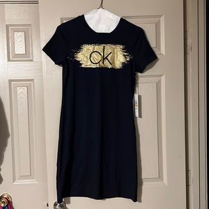 Calvin Klein black dress with gold